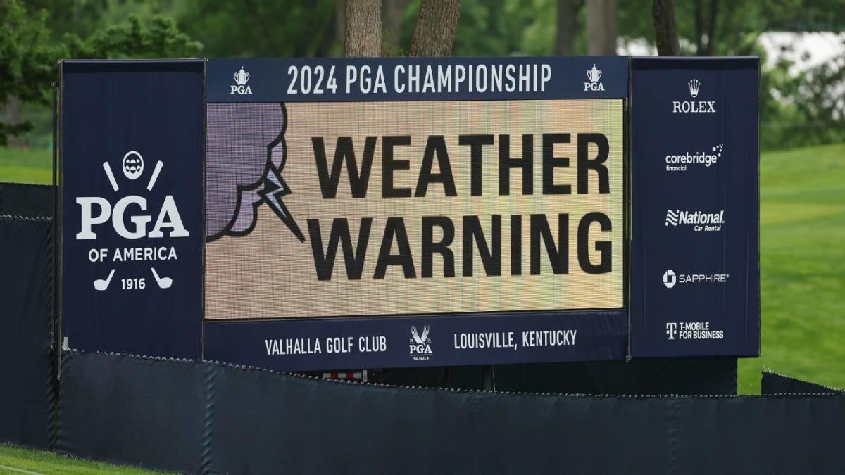 2024 PGA Championship weather forecast: Rain and thunderstorms likely to delay play soften Valhalla course – CBS Sports