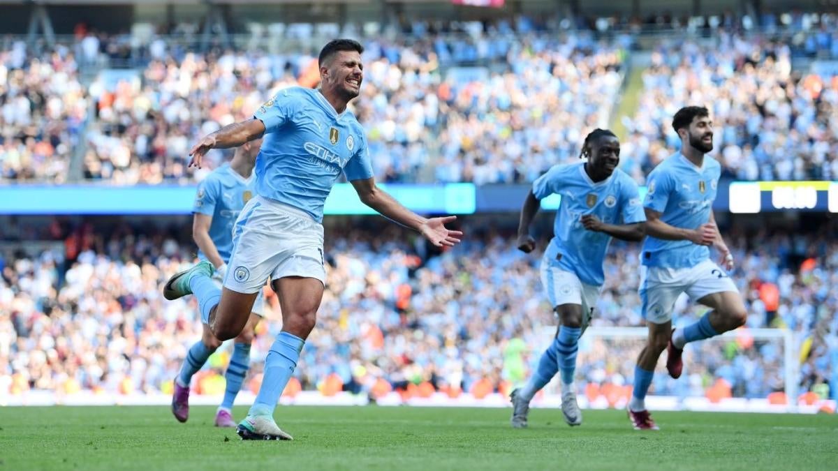 Manchester City win Premier League title after beating West Ham; Arsenal beat Everton, finish second