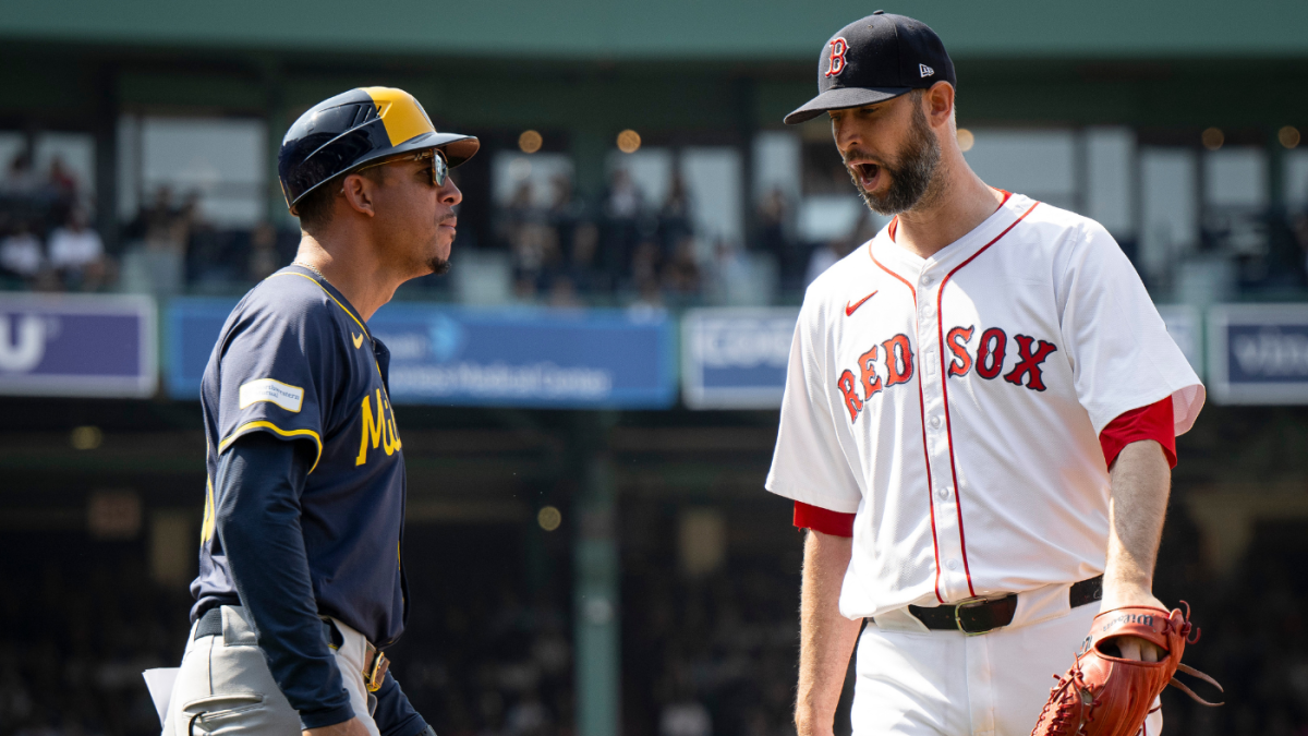 Red Sox, Brewers clear benches after Boston reliever takes exception to bunt attempts: 'Swing the bat' - CBSSports.com