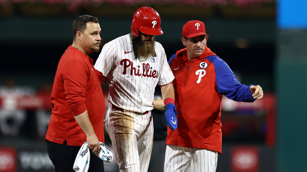 Brandon Marsh injury update: Phillies outfielder lands on IL with hamstring  strain after getting hurt on bases - CBSSports.com