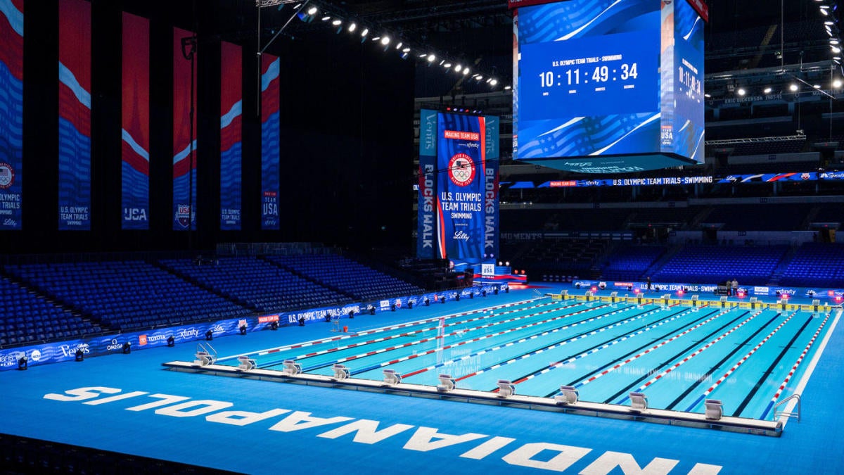 How Lucas Oil Stadium transformed into two swimming pools for Team USA