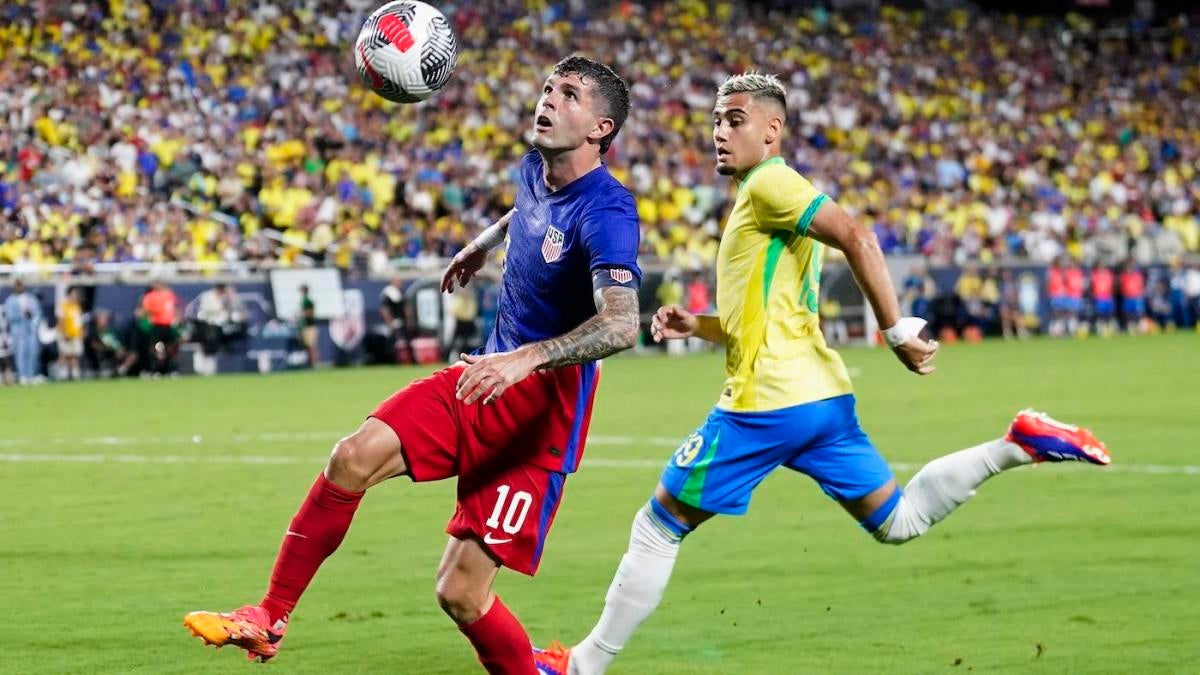 USMNT vs. Brazil score: Christian Pulisic nets equalizer as USA hold Seleção to draw in Copa America tuneup