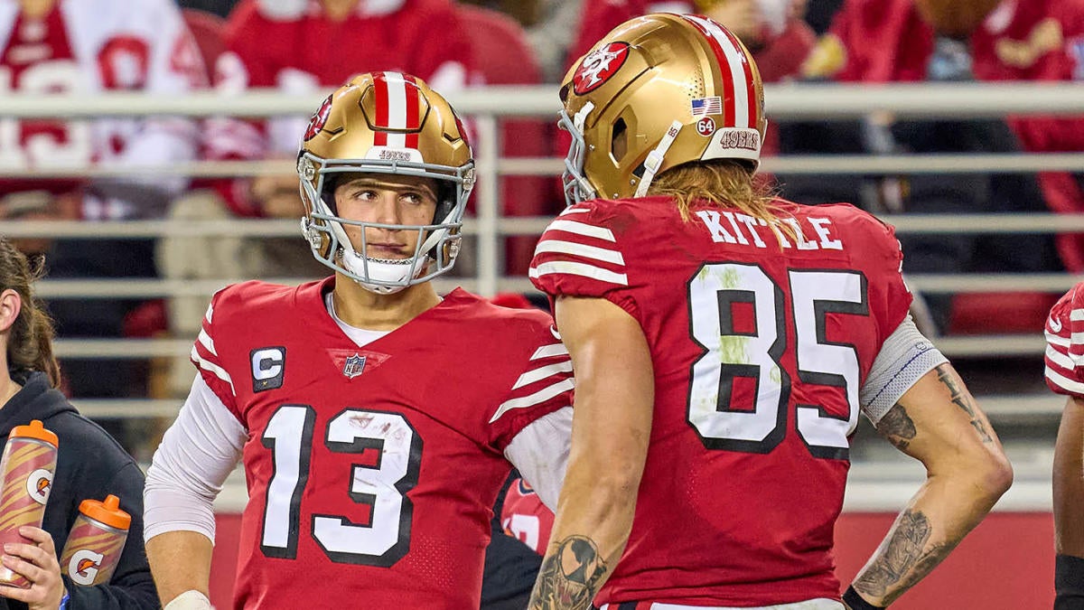 George Kittle says Brock Purdy 'looks like the guy' for 49ers and is 'taking control of the offense' - CBSSports.com