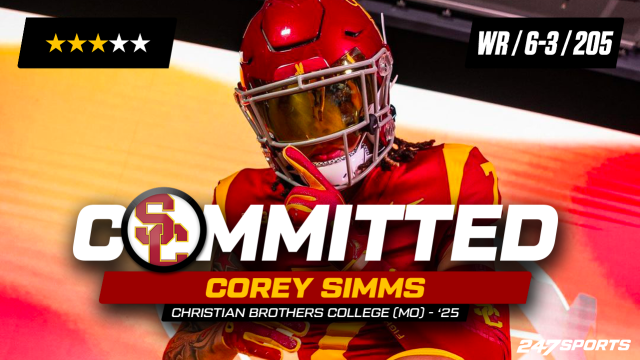 WATCH: WR Corey Simms commits to USC Trojans