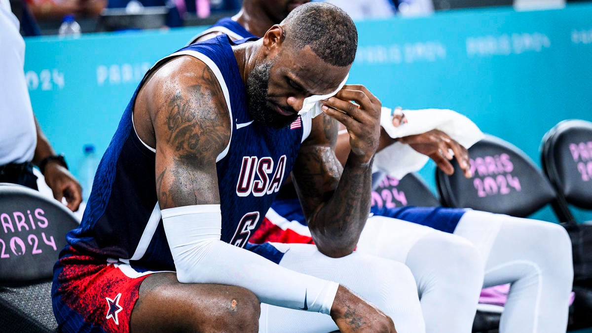 LeBron James injury: Team USA star receives four stitches after taking elbow vs. Brazil at 2024 Olympics - CBSSports.com