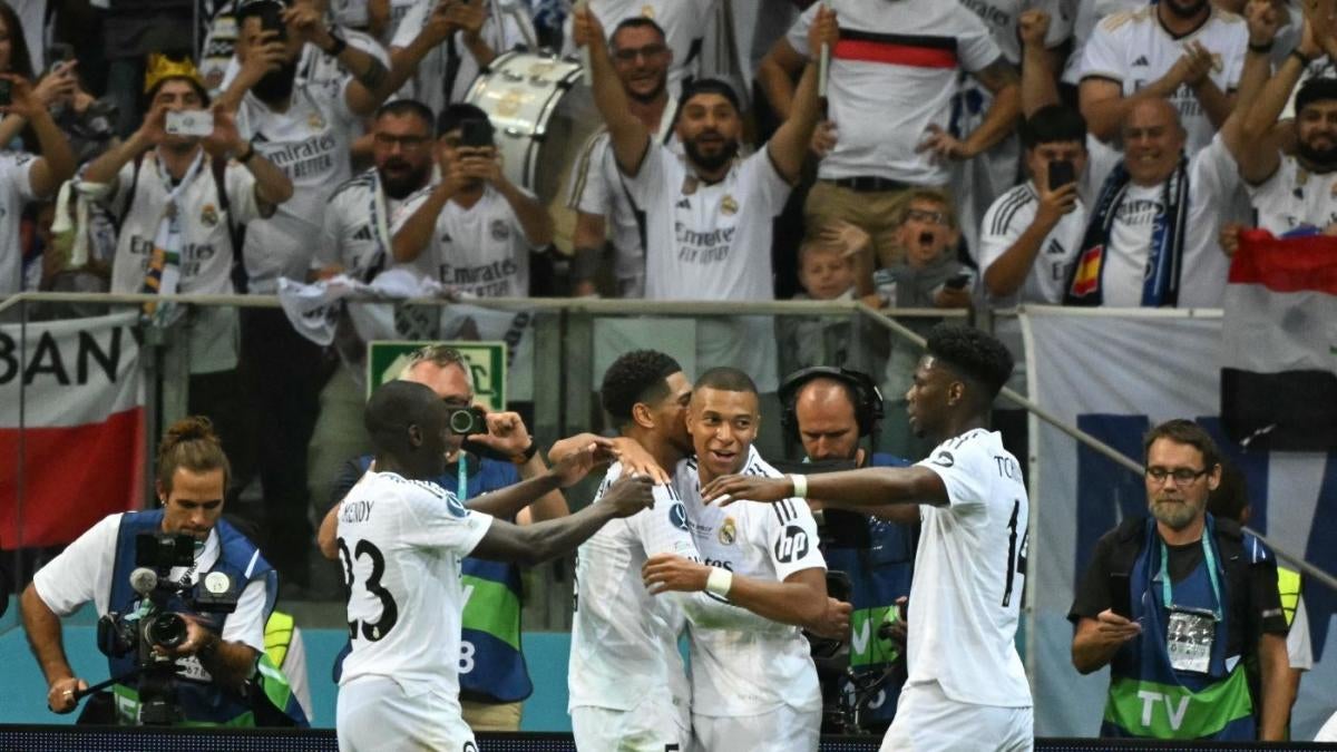 WATCH: Kylian Mbappe marks Real Madrid debut with superb goal in UEFA Super Cup vs. Atalanta