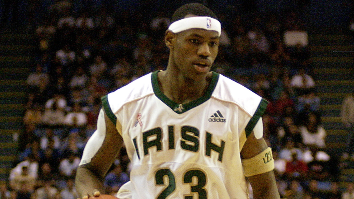 LeBron James High School Jersey From Famous Sports Illustrated Cover 