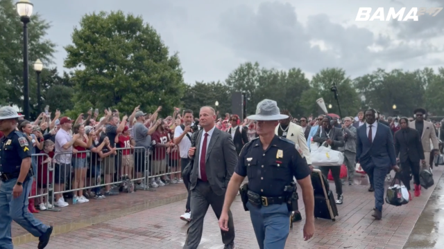 Watch Kalen DeBoer's First Walk Of Champions As Alabama's Football Coach