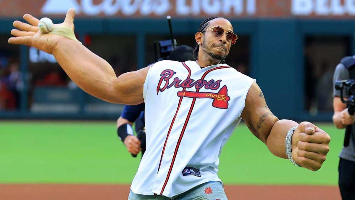 WATCH: Ludacris throws shockingly accurate first pitch in 'Get Back' arms ahead of Braves game - CBSSports.com