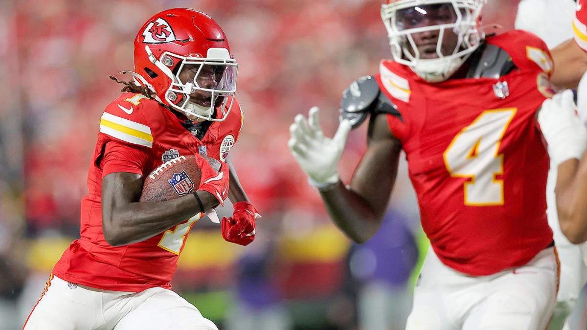 WATCH: Chiefs rookie Xavier Worthy shows off blazing speed, bursts past Ravens for two TDs in first NFL game