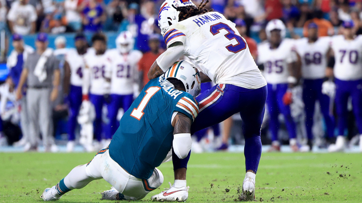 Tua Tagovailoa leaves with concussion as Bills top Dolphins again; weekend picks for NFL and college football