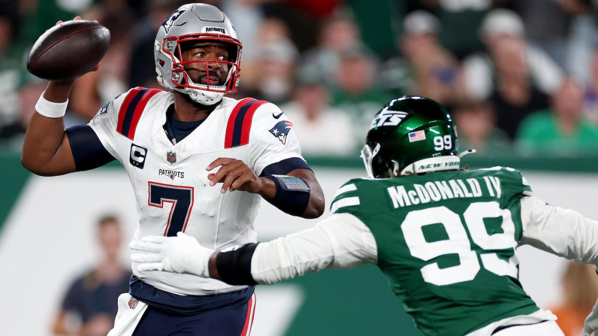 Jerod Mayo says Jacoby Brissett is “still our starting quarterback” despite Drake Maye's debut in loss to the Jets