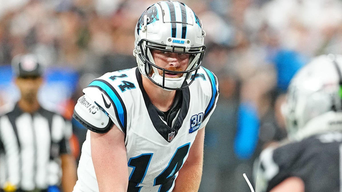 Panthers score on first drive without Bryce Young; Andy Dalton has three TDs in first half vs. Raiders