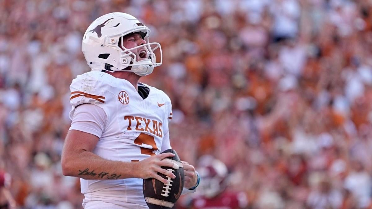 Texas vs. odds, spread, line 2024 college football picks, Week