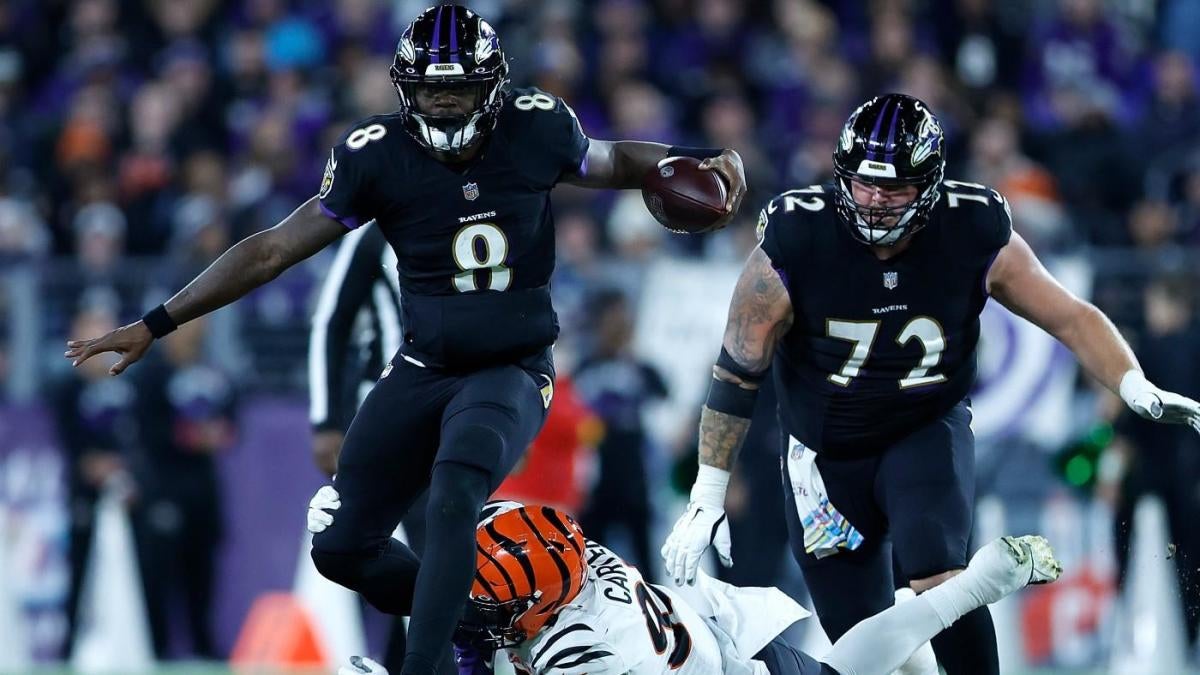 NFL Week 10 picks, odds, best bets: Lamar Jackson runs over Bengals, Christian McCaffrey has triumphant return