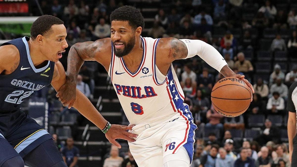 Paul George hyperextends left knee for second time in a month as 76ers season goes from bad to worse - CBSSports.com