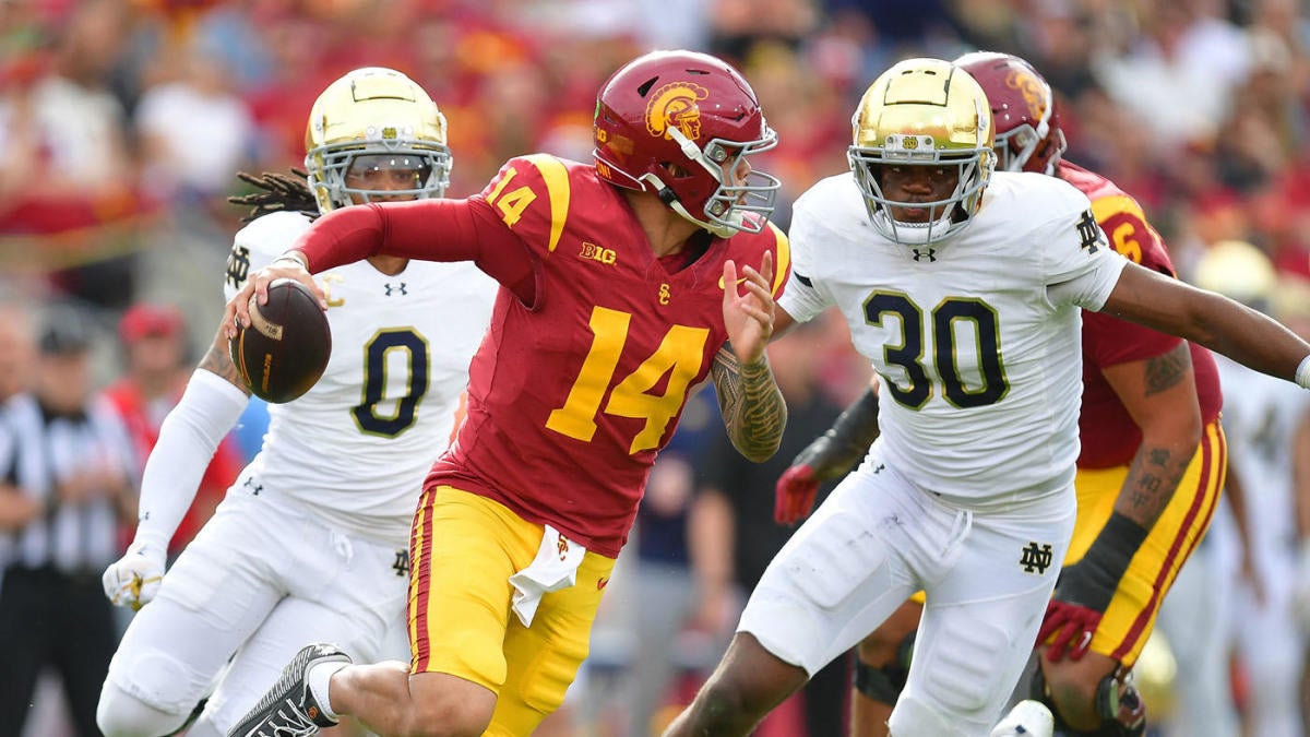 Notre Dame vs. USC score, takeaways: Pair of pick sixes lift Fighting Irish, effectively punching CFP ticket