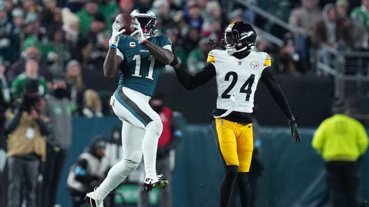 Steelers unhappy with A.J. Brown, Eagles receivers after loss: 'They let them push off' - CBSSports.com