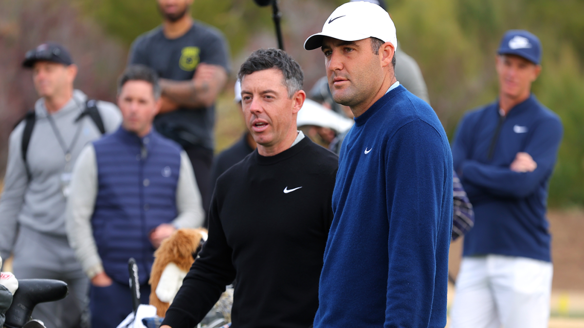 The Showdown golf match live updates: Scottie Scheffler, Rory McIlroy battle Bryson DeChambeau, Brooks Koepka