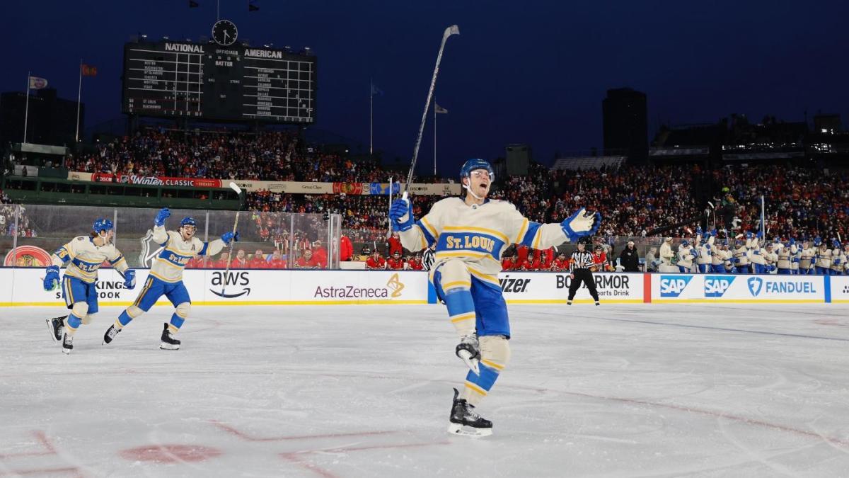 NHL Winter Classic 2025 Blues' defense provides offense in rout of