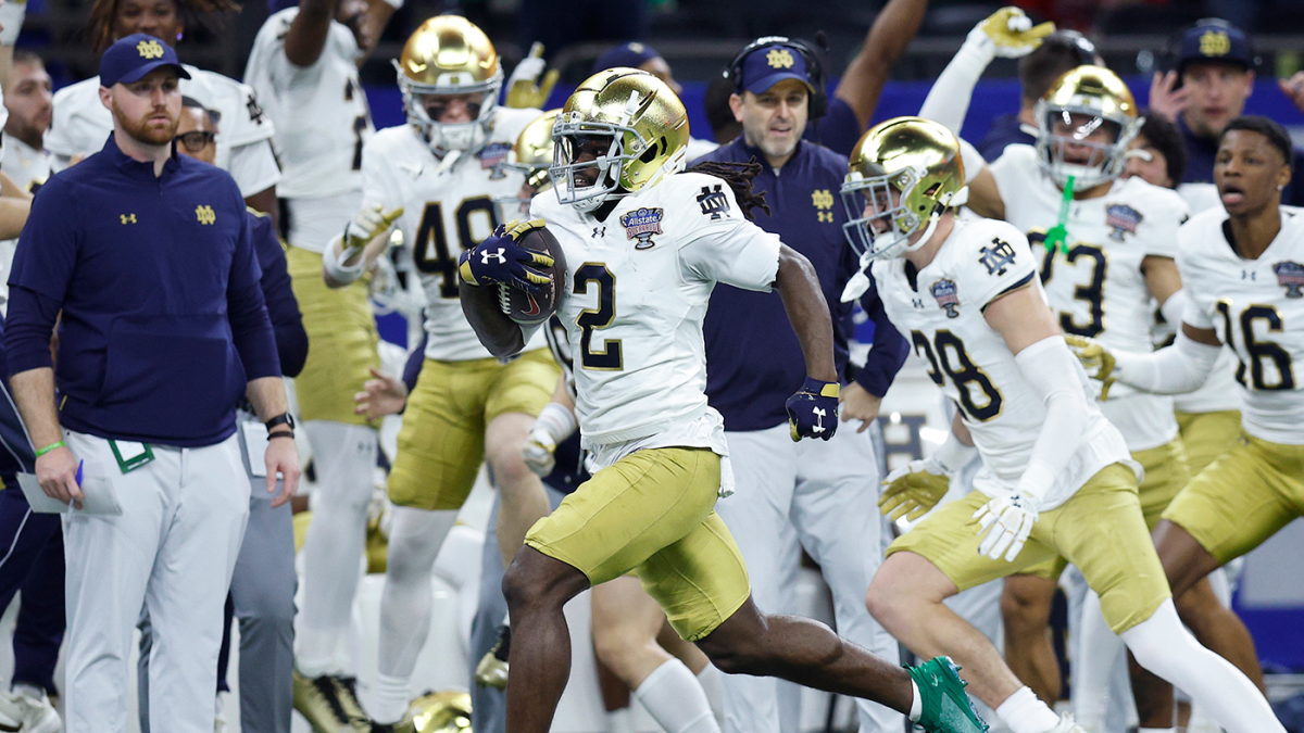 WATCH: Notre Dame torches Georgia with 98-yard kick return TD as Irish cap stretch of 17 points in 54 seconds