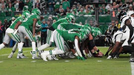 An NFC team that lost to Eagles in NFL playoffs wants 'Tush Push' banned: 'There is no skill involved'