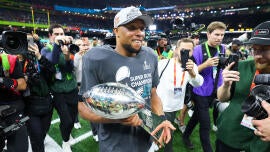 Saquon Barkley says 'so many' people from Giants reached out after Super Bowl win, 'were super happy' for me