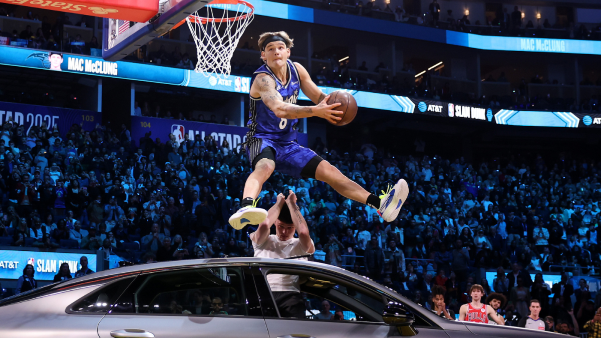 2025 NBA Slam Dunk Contest results, highlights: Mac McClung jumps over car on way to three-peat - CBSSports.com