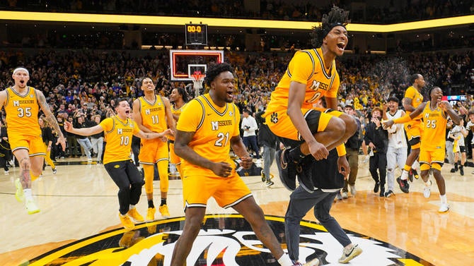 NCAA Basketball: Kansas at Missouri