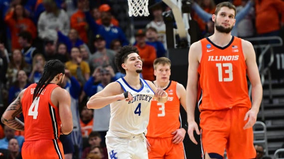 NCAA Basketball: NCAA Tournament Second Round-Illinois at Kentucky