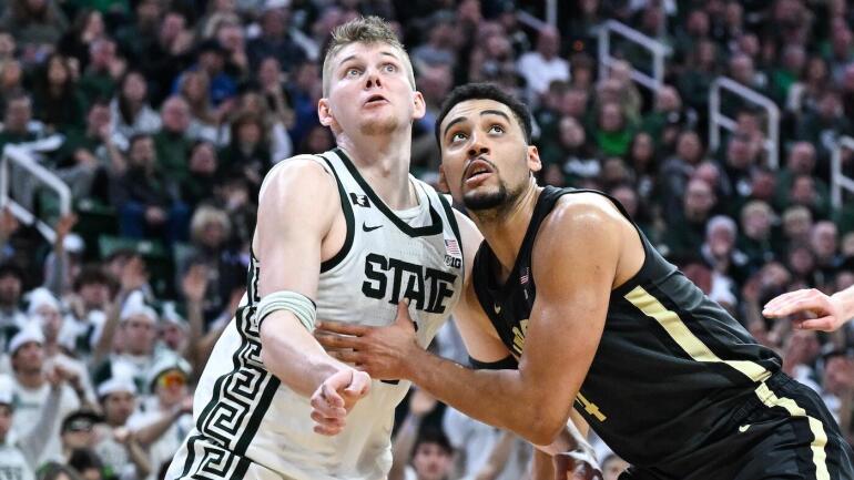 COLLEGE BASKETBALL: FEB 18 Purdue at Michigan State