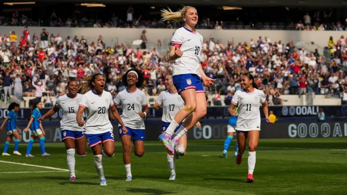 USA beats Brazil: Heaps penalty, Rodman scores.