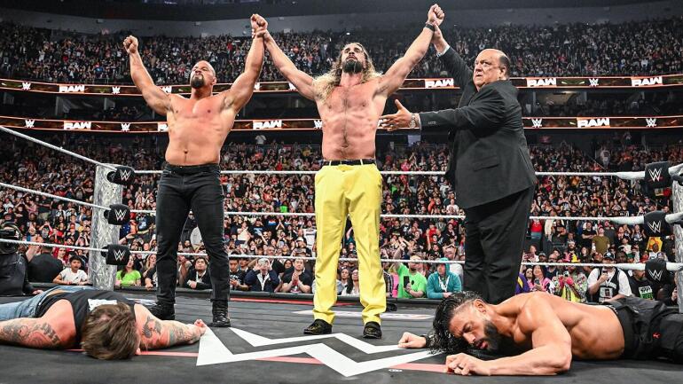 Bron Breakker Seth ROllins Paul Heyman CM PUnk Roman Reigns WWE Raw wrestlemania 41 pro wrestling news today