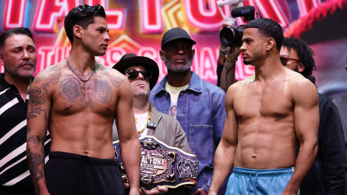 https://sportshub.cbsistatic.com/i/r/2025/05/02/e0f15038-3609-4d6d-8ea4-b0e0a65bee6c/thumbnail/1200x675/0b9e22f9fa59000cbcf015a5f48ca1a3/ryan-garcia-rolly-romero-weighin.jpg