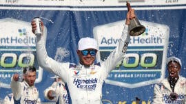 NASCAR at Kansas results: Kyle Larson dominates on his way to winning the AdventHealth 400