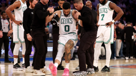 Jayson Tatum suffers torn Achilles: Injury could force Celtics star to miss all of next season in brutal blow