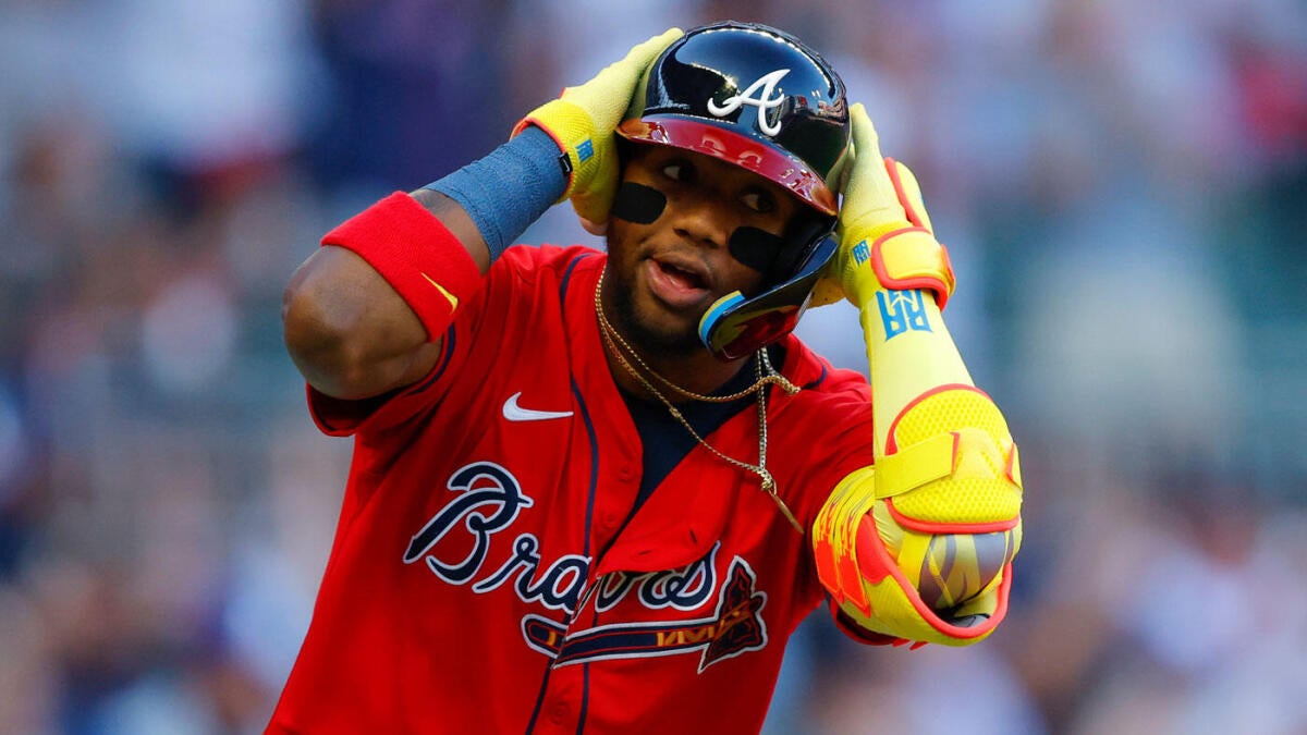 Watch as Ronald Acuña Jr. smashes a monster home run off the first pitch he faced in return to MLB - CBSSports.com