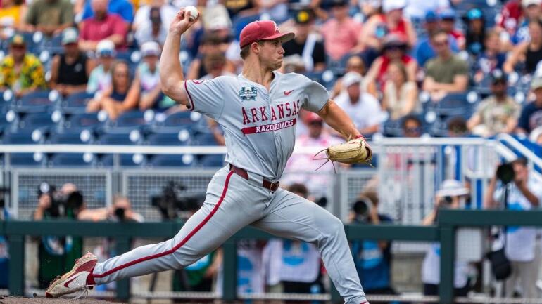 Gage Wood in action against Murray State