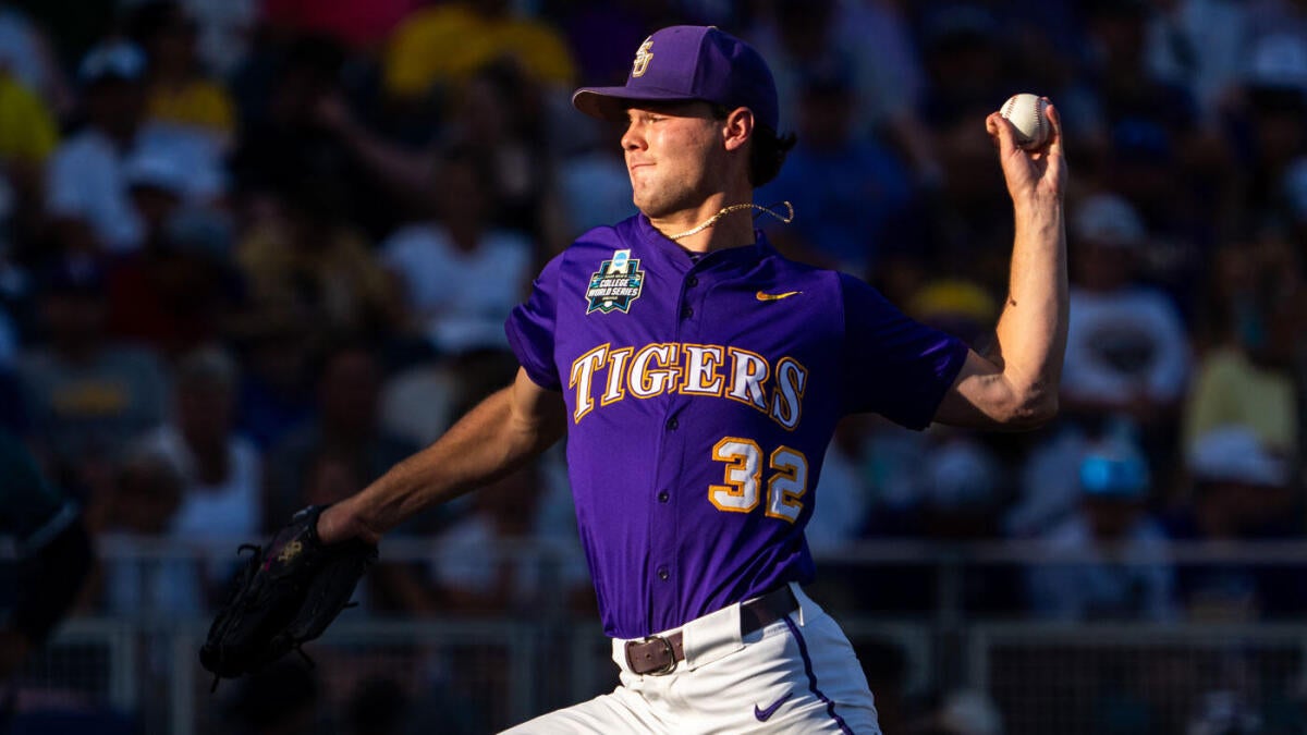 2025 College World Series score, results: LSU takes Game 1 vs. Coastal Carolina with stunning pitching display - CBS Sports