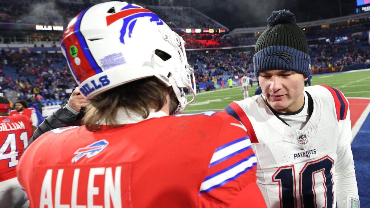 Bills' Josh Allen explains why Patriots' Drake Maye is one of his 'favorite young quarterbacks in the league' Bills' Josh Allen explains why Patriots' Drake Maye is one of his 'favorite young quarterbacks in the league'