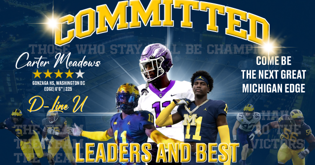 TMI - Michigan Commit - Carter Meadows - How Beating OSU Last Season ...