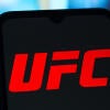 In this photo illustration, the UFC (Ultimate Fighting