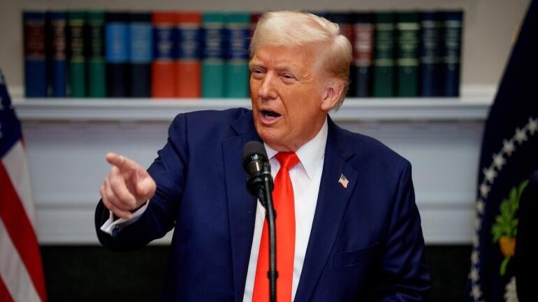 President Trump Makes An Investment Announcement In The Roosevelt Room Of The White House
