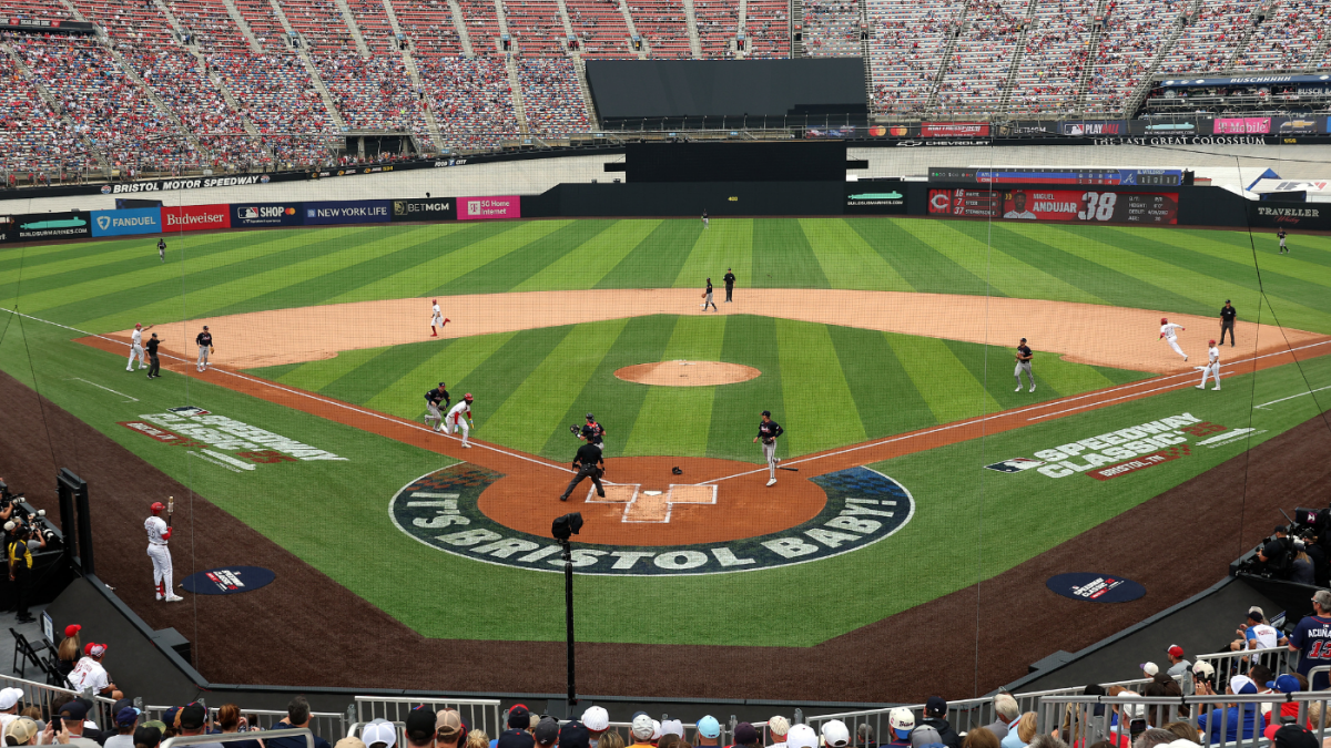 MLB Speedway Classic: Braves vs. Reds sets attendance record at Bristol Motor Speedway in historic game - CBSSports.com