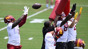 ASHBURN, VA - June 11: Washington Commanders wide receiver Deeb