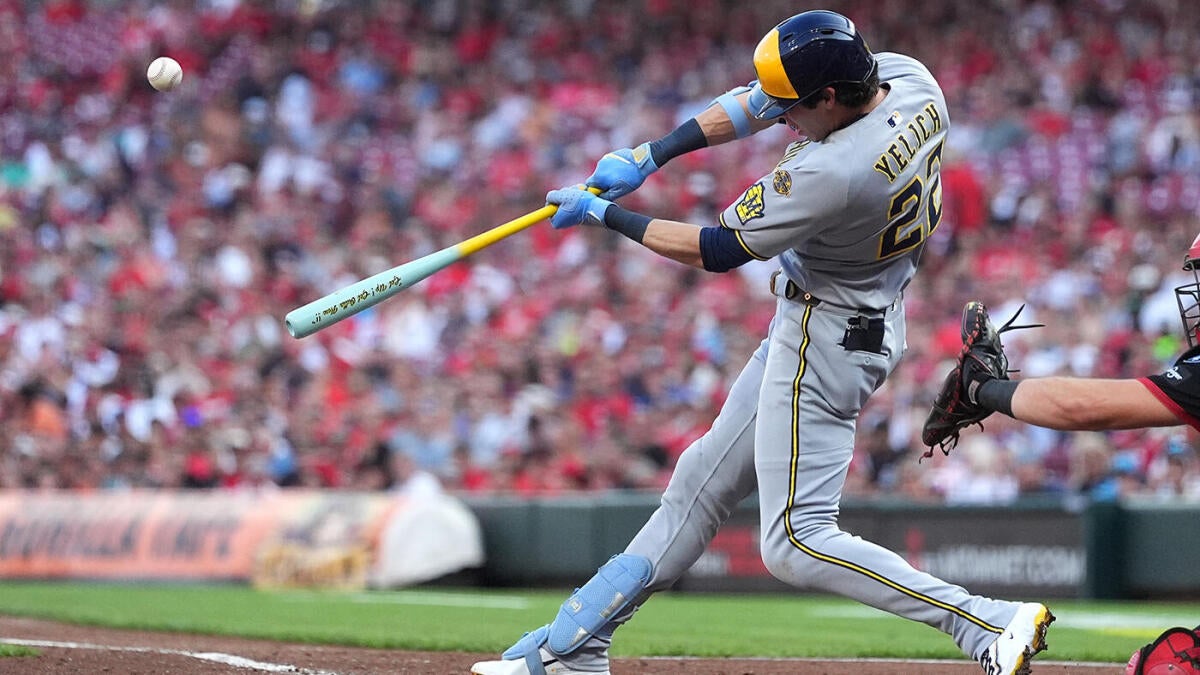 Christian Yelich uses Bob Uecker bat to power Brewers’ incredible comeback for 13th straight win