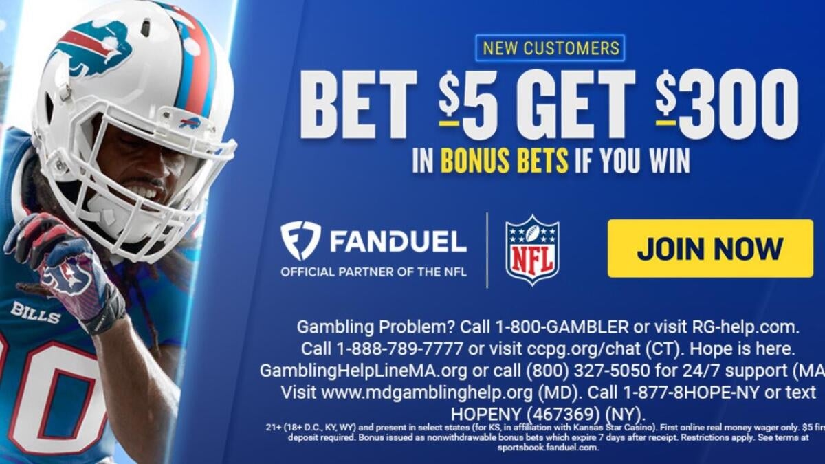 FanDuel shares 2025 NFL promo: Bet $5, get $300 in bonus bets if your first bet wins - CBSSports.com