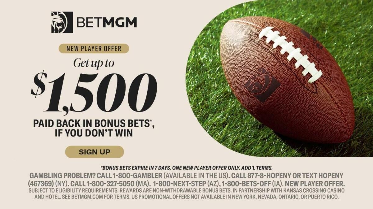 BetMGM bonus code CBSSPORTS: Get $150 in bonus bets for MLB, NFL, Champions League betting on Sept. 16 - CBSSports.com