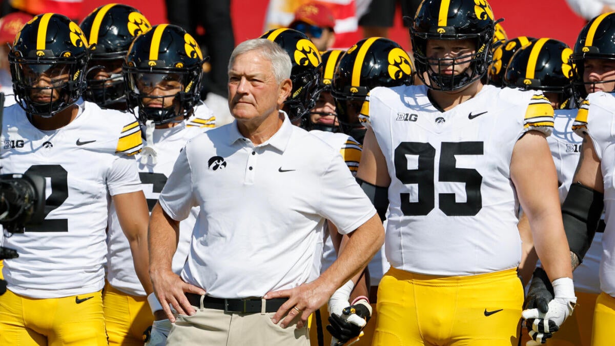 Iowa's Kirk Ferentz becomes winningest coach in Big Ten history, passes Ohio State legend Woody Hayes - CBS Sports