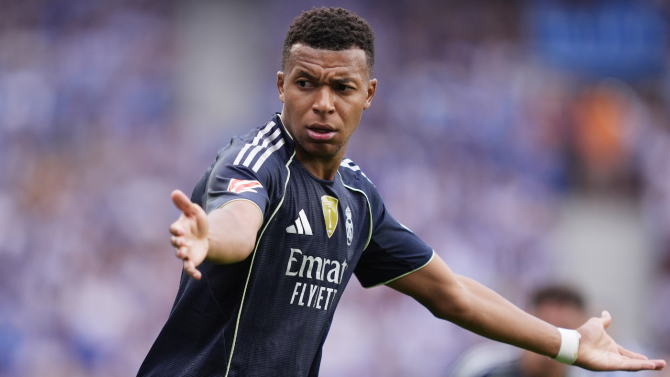 Kylian Mbappe leading Real Madrid`s attack